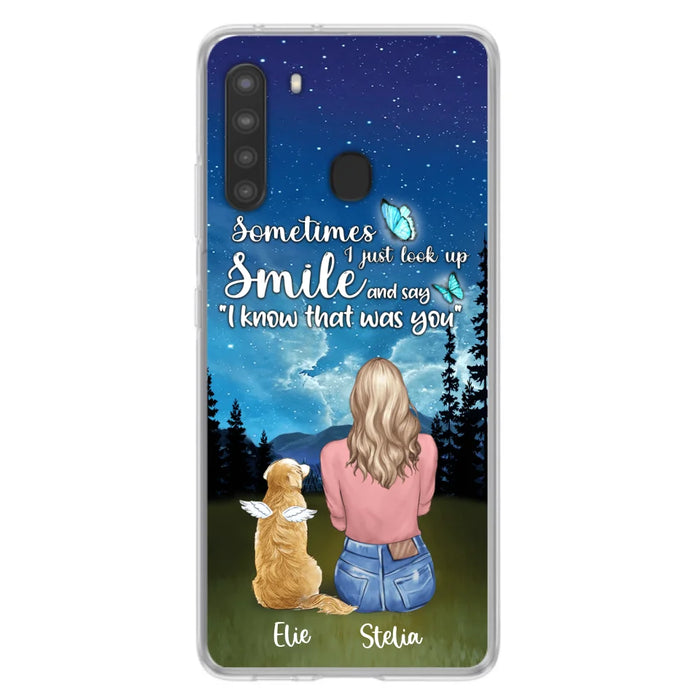 Custom Personalized Lost Pet Mom Phone Case - Girl With Upto 4 Pets - Phone Case For iPhone and Samsung - PU2YLV