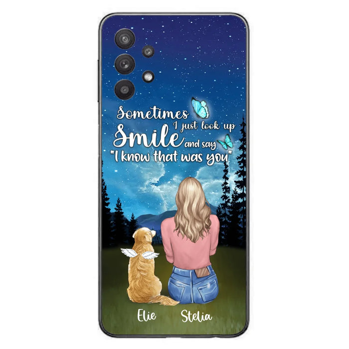 Custom Personalized Lost Pet Mom Phone Case - Girl With Upto 4 Pets - Phone Case For iPhone and Samsung - PU2YLV