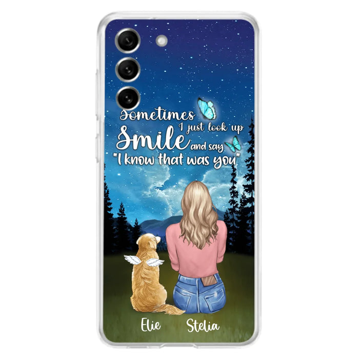 Custom Personalized Lost Pet Mom Phone Case - Girl With Upto 4 Pets - Phone Case For iPhone and Samsung - PU2YLV