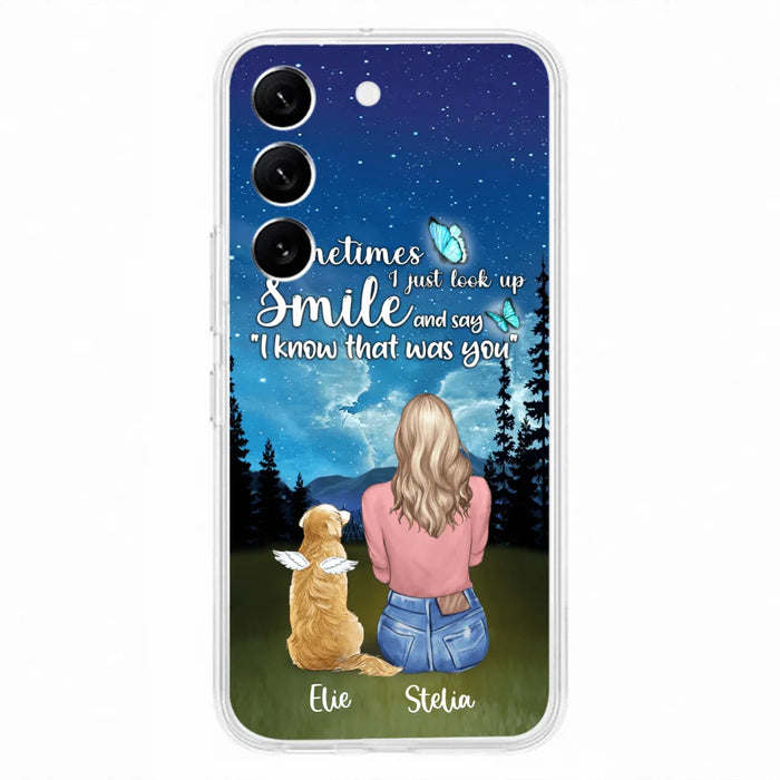 Custom Personalized Lost Pet Mom Phone Case - Girl With Upto 4 Pets - Phone Case For iPhone and Samsung - PU2YLV