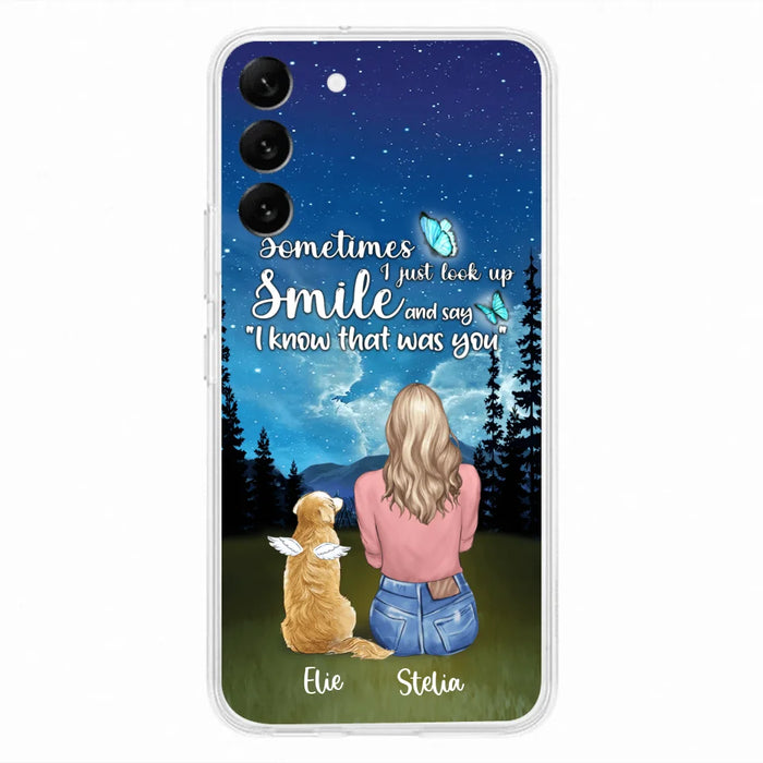 Custom Personalized Lost Pet Mom Phone Case - Girl With Upto 4 Pets - Phone Case For iPhone and Samsung - PU2YLV