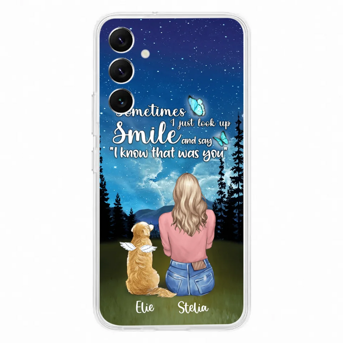 Custom Personalized Lost Pet Mom Phone Case - Girl With Upto 4 Pets - Phone Case For iPhone and Samsung - PU2YLV