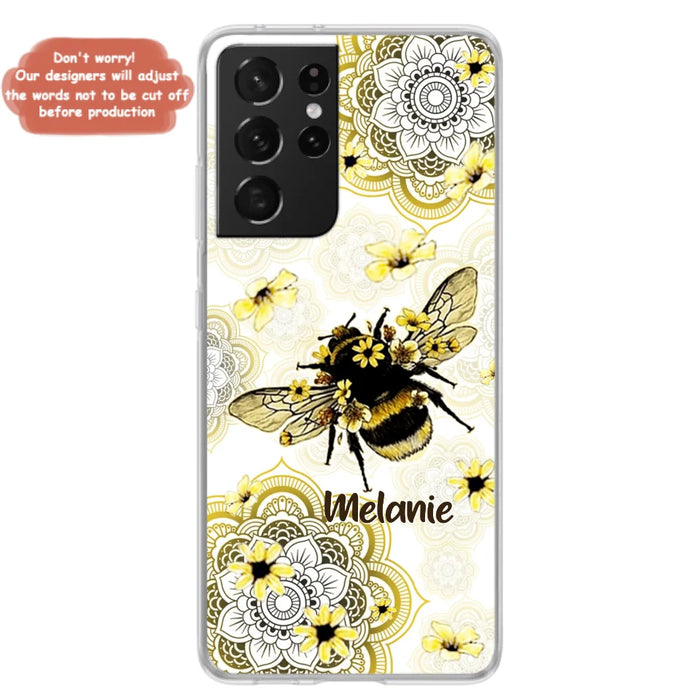 Custom Personalized Bee Phone Case - Upto 5 Bees - Gift For Bee Lovers