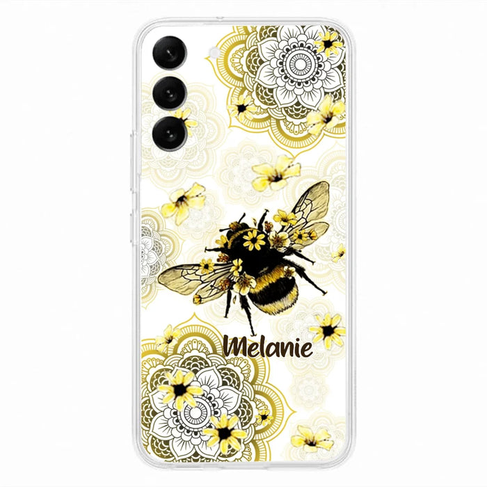 Custom Personalized Bee Phone Case - Upto 5 Bees - Gift For Bee Lovers