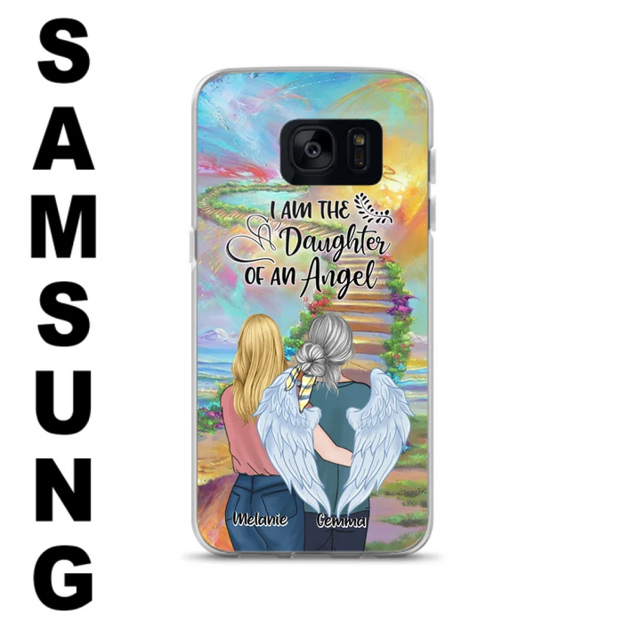 Custom Personalized Mom In The Heaven Phone Case - Mom And Daughter - Best Memorial Gift - Phone Case For iPhone And Samsung