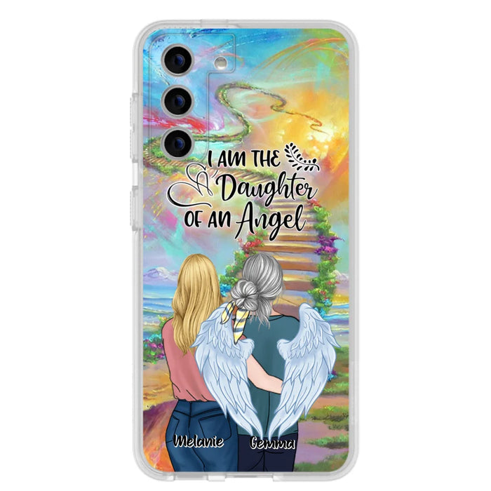 Custom Personalized Mom In The Heaven Phone Case - Mom And Daughter - Best Memorial Gift - Phone Case For iPhone And Samsung