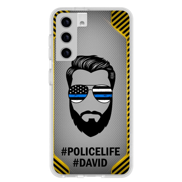 Custom Personalized Policelife Phone Case - Best Gift for Dads - For iPhone And Samsung - NTQYR8