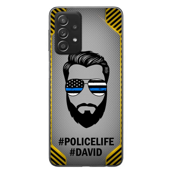 Custom Personalized Policelife Phone Case - Best Gift for Dads - For iPhone And Samsung - NTQYR8