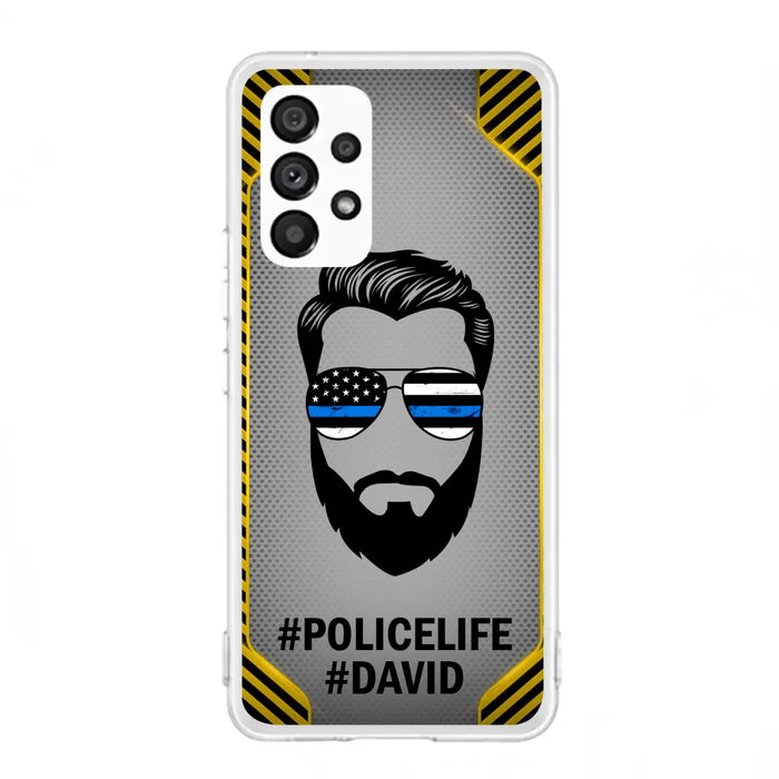 Custom Personalized Policelife Phone Case - Best Gift for Dads - For iPhone And Samsung - NTQYR8