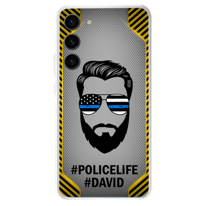 Custom Personalized Policelife Phone Case - Best Gift for Dads - For iPhone And Samsung - NTQYR8