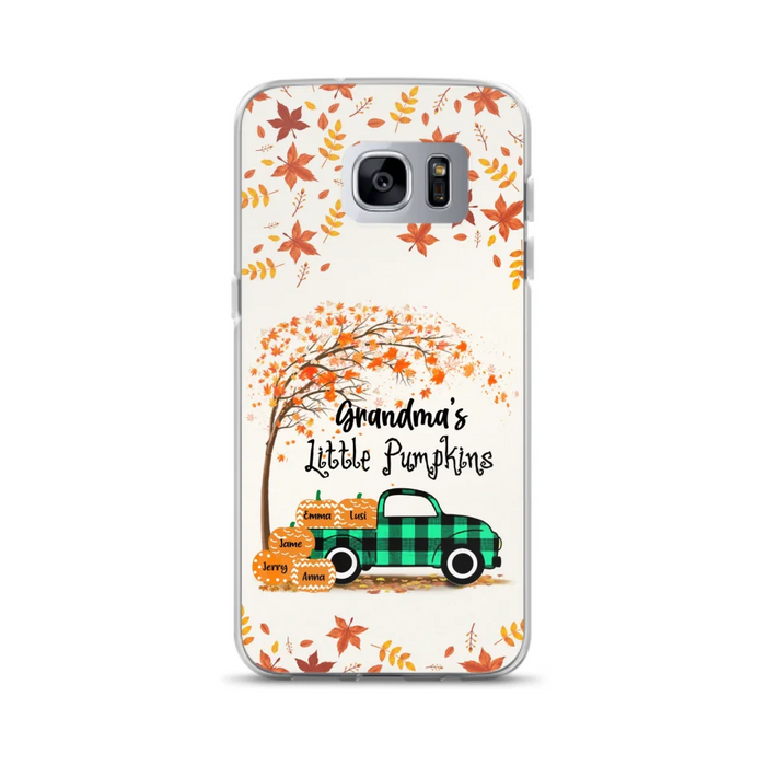 Custom Personalized Autumn Grandma's Pumpkins Phone Case - Gift For Grandma - Grandma's Little Pumpkins - Case For iPhone And Samsung