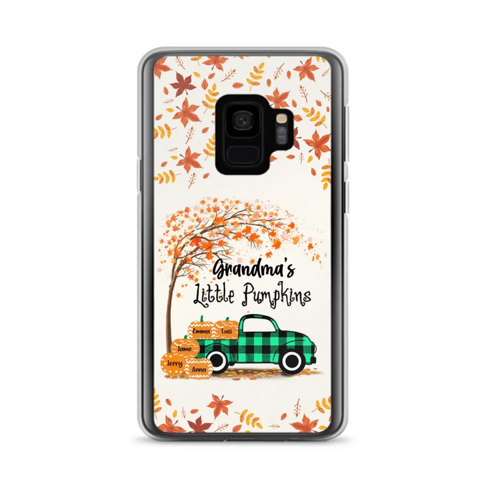 Custom Personalized Autumn Grandma's Pumpkins Phone Case - Gift For Grandma - Grandma's Little Pumpkins - Case For iPhone And Samsung