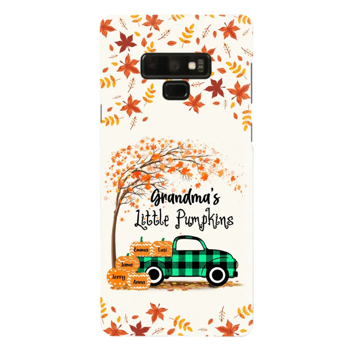 Custom Personalized Autumn Grandma's Pumpkins Phone Case - Gift For Grandma - Grandma's Little Pumpkins - Case For iPhone And Samsung