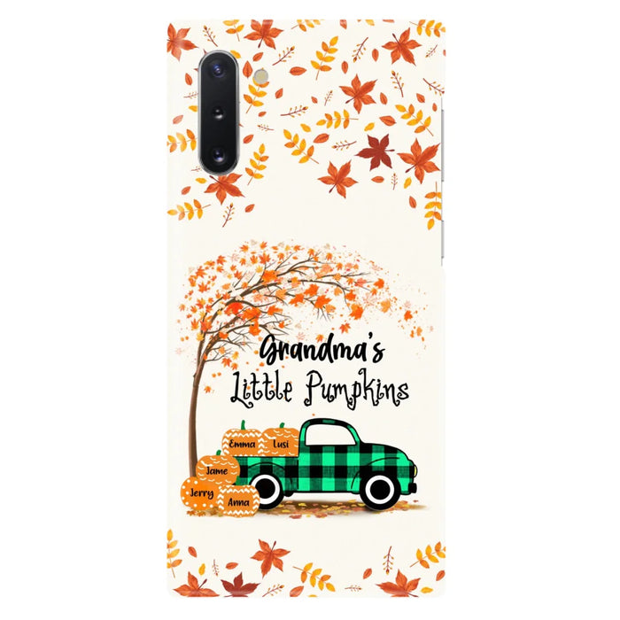 Custom Personalized Autumn Grandma's Pumpkins Phone Case - Gift For Grandma - Grandma's Little Pumpkins - Case For iPhone And Samsung