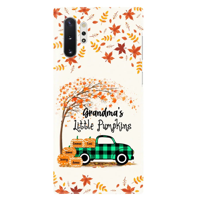 Custom Personalized Autumn Grandma's Pumpkins Phone Case - Gift For Grandma - Grandma's Little Pumpkins - Case For iPhone And Samsung