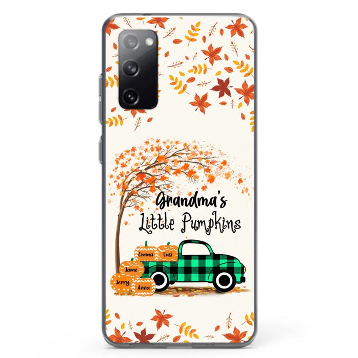 Custom Personalized Autumn Grandma's Pumpkins Phone Case - Gift For Grandma - Grandma's Little Pumpkins - Case For iPhone And Samsung