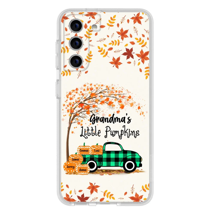 Custom Personalized Autumn Grandma's Pumpkins Phone Case - Gift For Grandma - Grandma's Little Pumpkins - Case For iPhone And Samsung