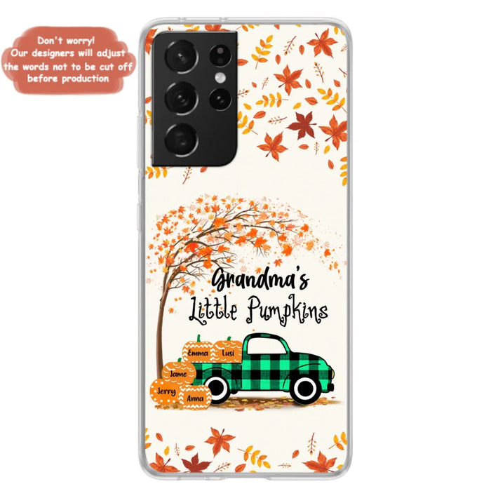 Custom Personalized Autumn Grandma's Pumpkins Phone Case - Gift For Grandma - Grandma's Little Pumpkins - Case For iPhone And Samsung