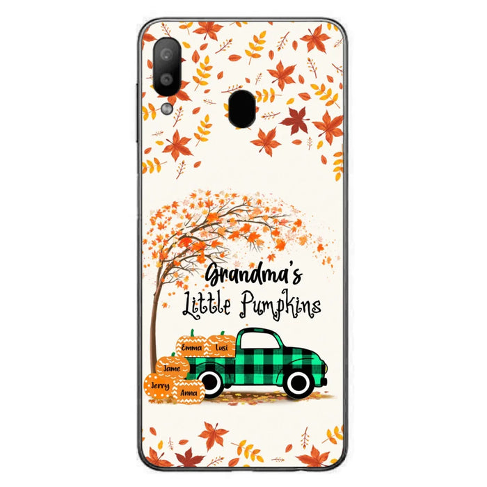 Custom Personalized Autumn Grandma's Pumpkins Phone Case - Gift For Grandma - Grandma's Little Pumpkins - Case For iPhone And Samsung