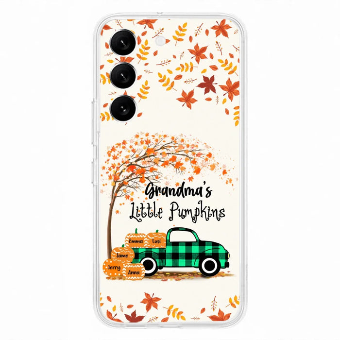 Custom Personalized Autumn Grandma's Pumpkins Phone Case - Gift For Grandma - Grandma's Little Pumpkins - Case For iPhone And Samsung