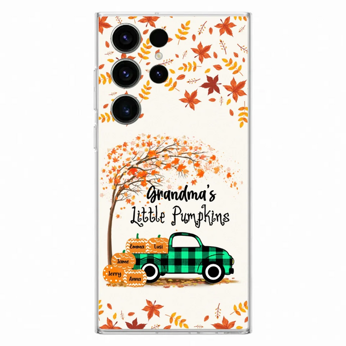 Custom Personalized Autumn Grandma's Pumpkins Phone Case - Gift For Grandma - Grandma's Little Pumpkins - Case For iPhone And Samsung