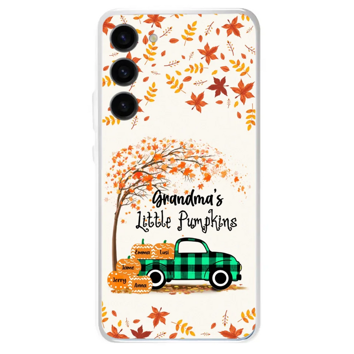 Custom Personalized Autumn Grandma's Pumpkins Phone Case - Gift For Grandma - Grandma's Little Pumpkins - Case For iPhone And Samsung