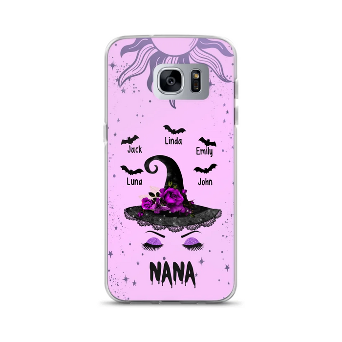 Personalized Mother Witch Phone Case - Upto 5 Kid's - Best Gift For Mother -Grandma,Gigi,Nana,Mama,Gigi