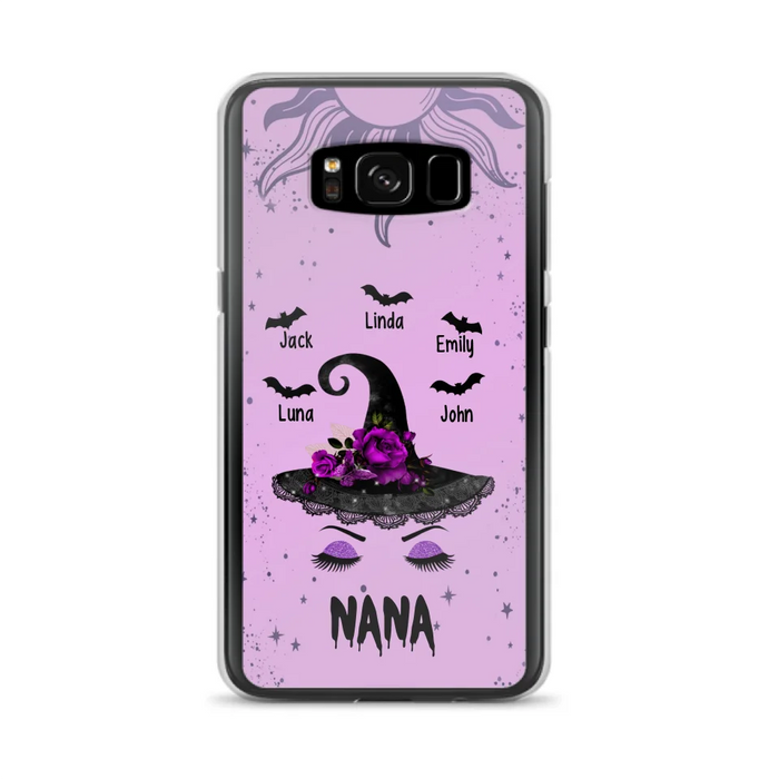 Personalized Mother Witch Phone Case - Upto 5 Kid's - Best Gift For Mother -Grandma,Gigi,Nana,Mama,Gigi