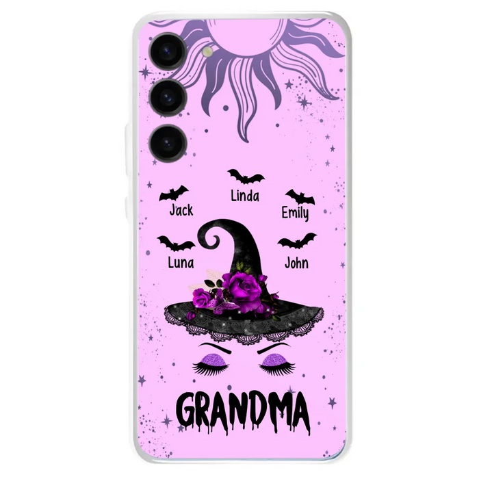 Personalized Grandma Witch Phone Case -
Upto 5 Kid's Name - Best Gift For Grandma- Grandma,Gigi,Nana,Mama,Gigi