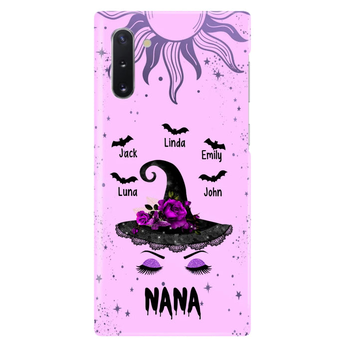 Personalized Mother Witch Phone Case - Upto 5 Kid's - Best Gift For Mother -Grandma,Gigi,Nana,Mama,Gigi