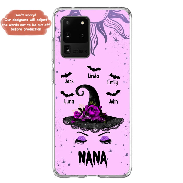 Personalized Mother Witch Phone Case - Upto 5 Kid's - Best Gift For Mother -Grandma,Gigi,Nana,Mama,Gigi