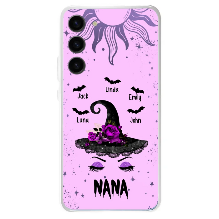 Personalized Mother Witch Phone Case - Upto 5 Kid's - Best Gift For Mother -Grandma,Gigi,Nana,Mama,Gigi