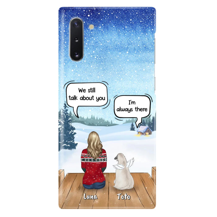 Custom Personalized Dog Horse Phone Case - Man/ Woman With Upto 5 Pets - Case For iPhone And Samsung