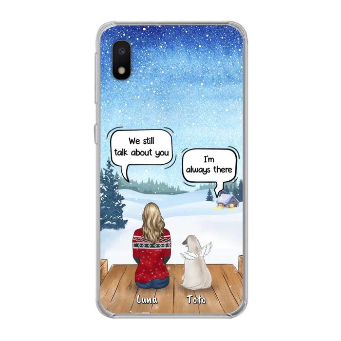 Custom Personalized Dog Horse Phone Case - Man/ Woman With Upto 5 Pets - Case For iPhone And Samsung