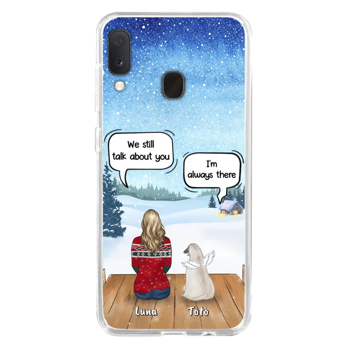 Custom Personalized Dog Horse Phone Case - Man/ Woman With Upto 5 Pets - Case For iPhone And Samsung