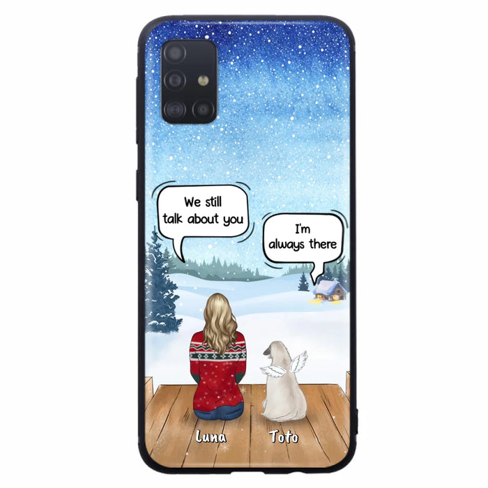 Custom Personalized Dog Horse Phone Case - Man/ Woman With Upto 5 Pets - Case For iPhone And Samsung