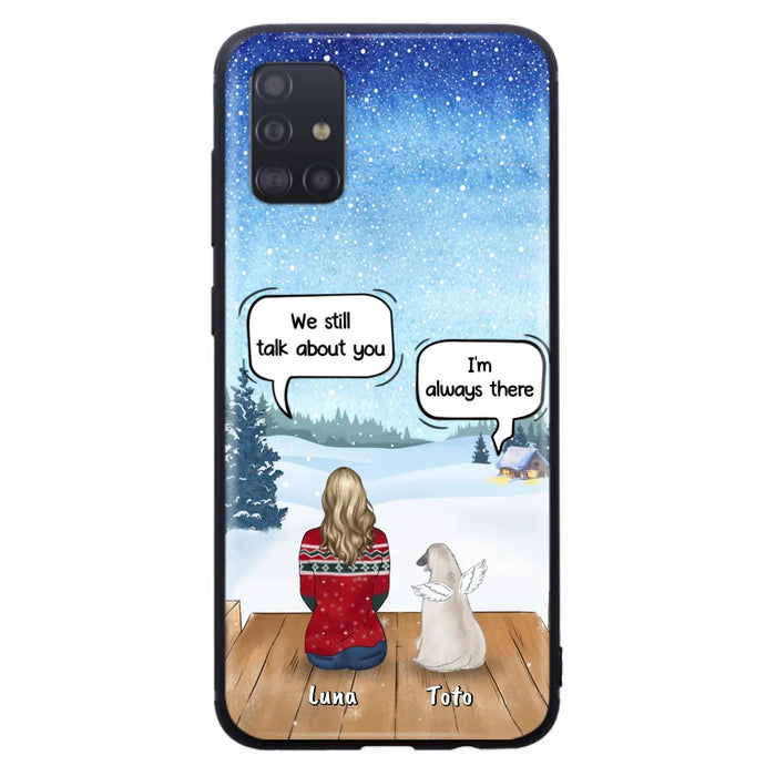 Custom Personalized Dog Horse Phone Case - Man/ Woman With Upto 5 Pets - Case For iPhone And Samsung