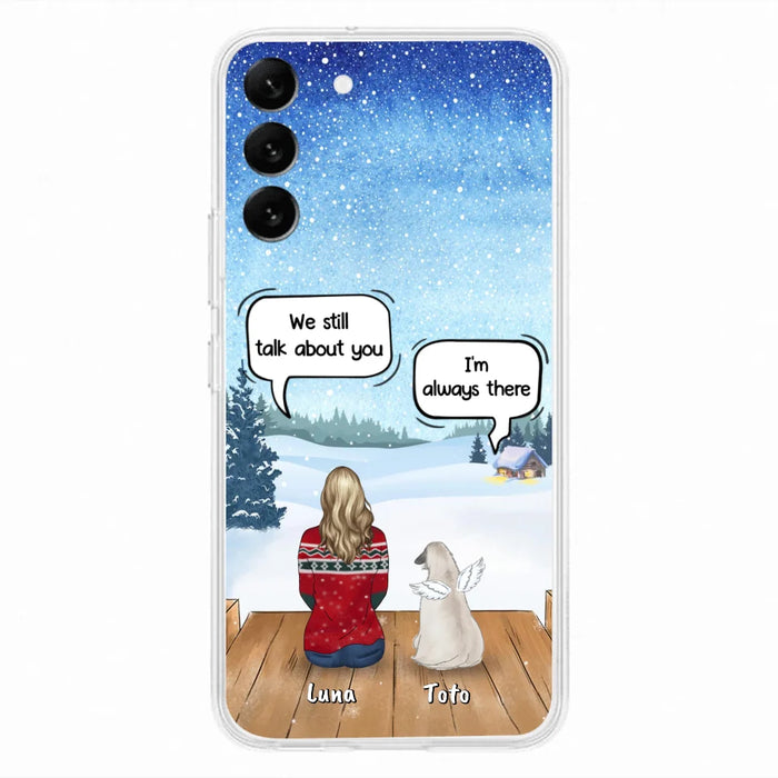 Custom Personalized Dog Horse Phone Case - Man/ Woman With Upto 5 Pets - Case For iPhone And Samsung