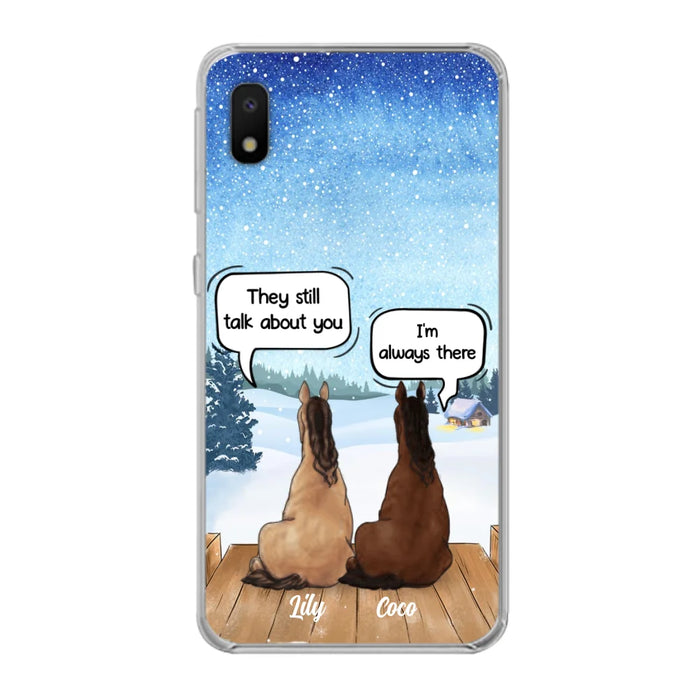 Custom Personalized Dog Horse Phone Case -  Upto 5 Pets - Xmas Gift For Dog/ Horse Lover - Case For iPhone And Samsung