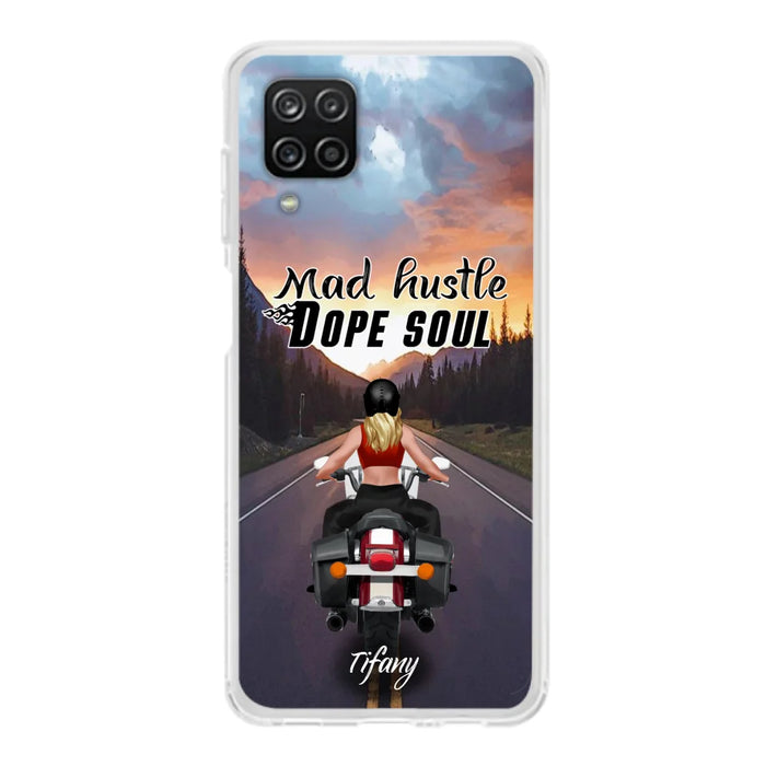 Custom Personalized Motorcycle Girl Phone Case - Best Gift For Bikers - Mad Hustle Dope Soul - Phone Case For iPhone And Samsung - C6O4AR