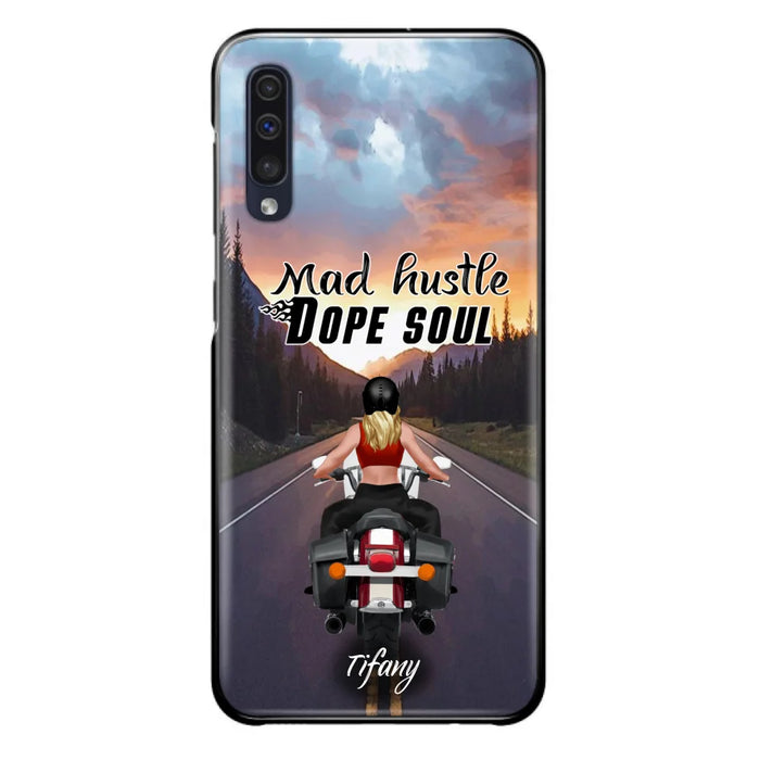 Custom Personalized Motorcycle Girl Phone Case - Best Gift For Bikers - Mad Hustle Dope Soul - Phone Case For iPhone And Samsung - C6O4AR