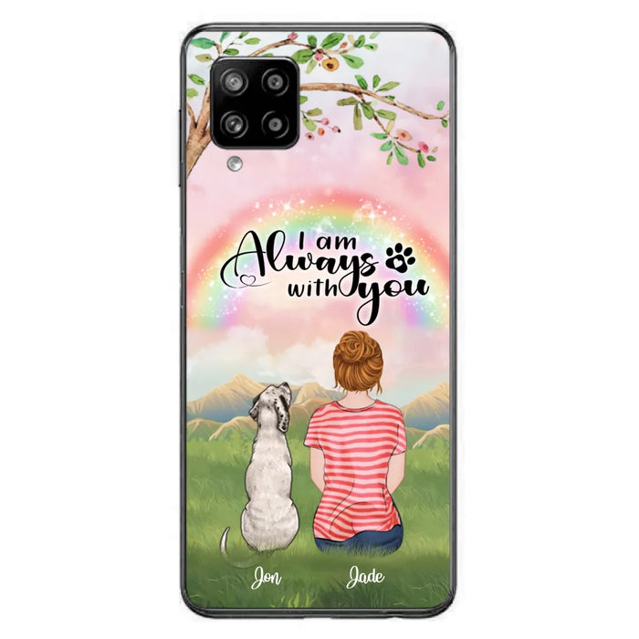 Custom Personalized Dog Mom/Dad Phone Case - Upto 4 Dogs - Best Gift For Dog Lover - I Am Always With You - Case For Iphone Samsung - 5BWJPA