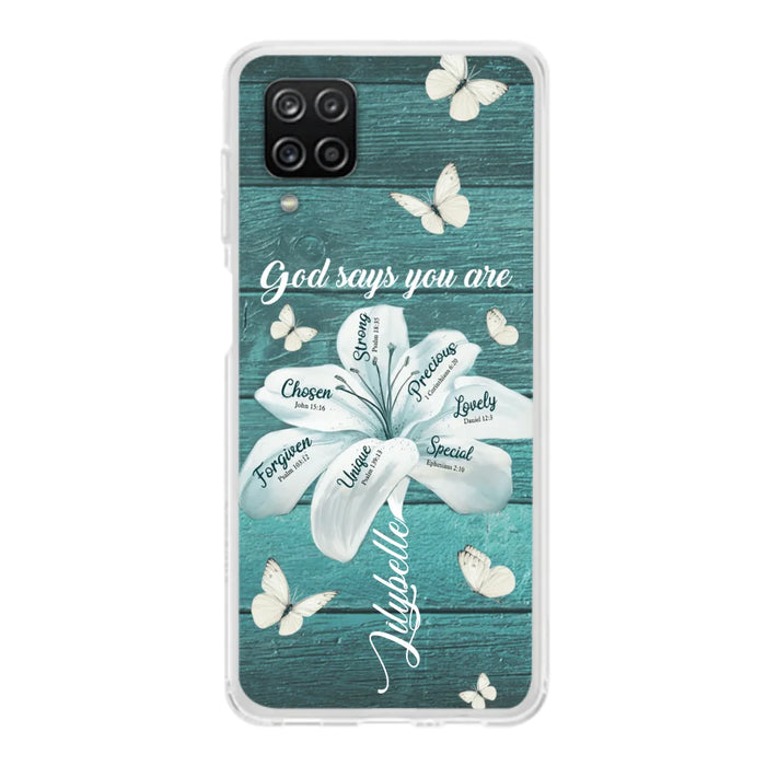 Custom Personalized Phone Case - Gods Says You Are - Case For Iphone Samsung - BR9N4C