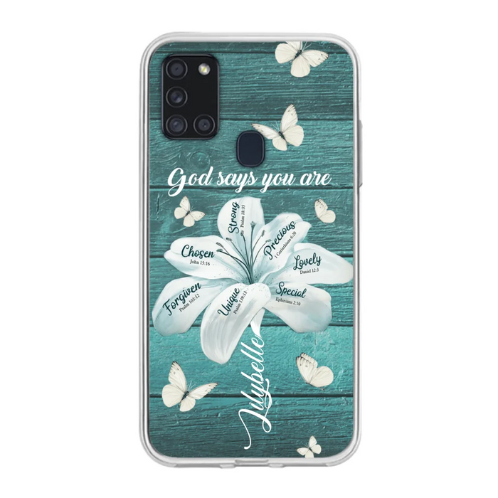 Custom Personalized Phone Case - Gods Says You Are - Case For Iphone Samsung - BR9N4C