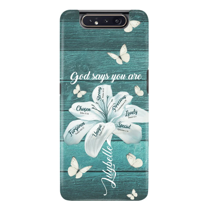 Custom Personalized Phone Case - Gods Says You Are - Case For Iphone Samsung - BR9N4C