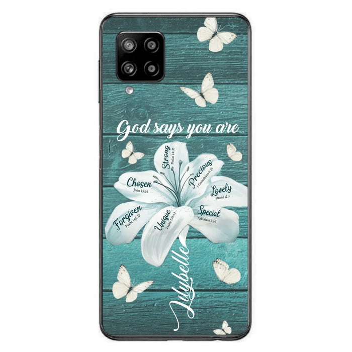 Custom Personalized Phone Case - Gods Says You Are - Case For Iphone Samsung - BR9N4C