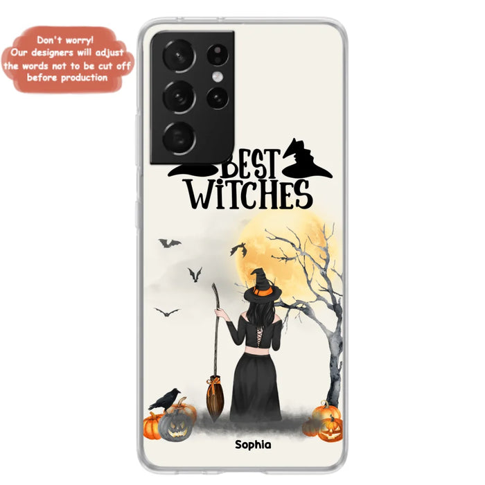 Custom Personalized Witchy Friends Phone Case - Gift For Best Friends with up to 3 Witches - Best Witches