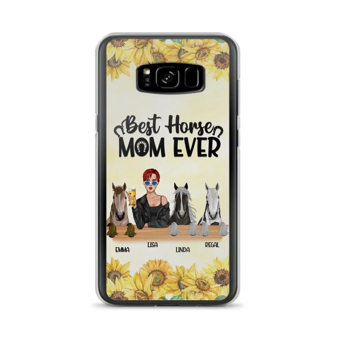 Custom Personalized Horse Mom Phone Case, Gift for Horse Lovers - Life Is Better With Horses