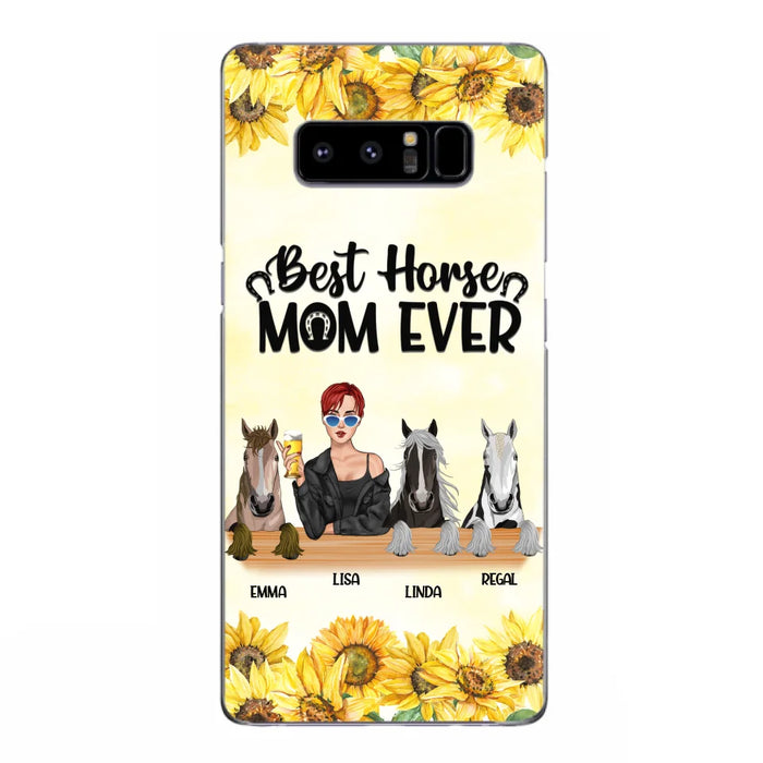 Custom Personalized Horse Mom Phone Case, Gift for Horse Lovers - Life Is Better With Horses