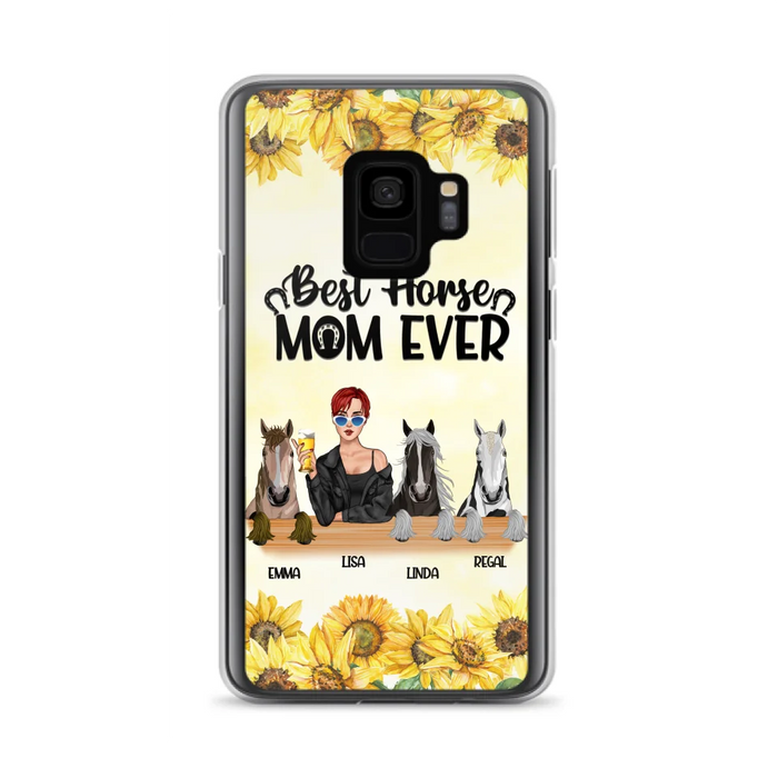 Custom Personalized Horse Mom Phone Case, Gift for Horse Lovers - Life Is Better With Horses